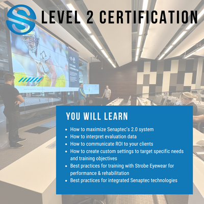 Senaptec Level 2 Certification  - Amsterdam